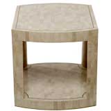 Karl Springer Tessellated Fossilized Coral End Table