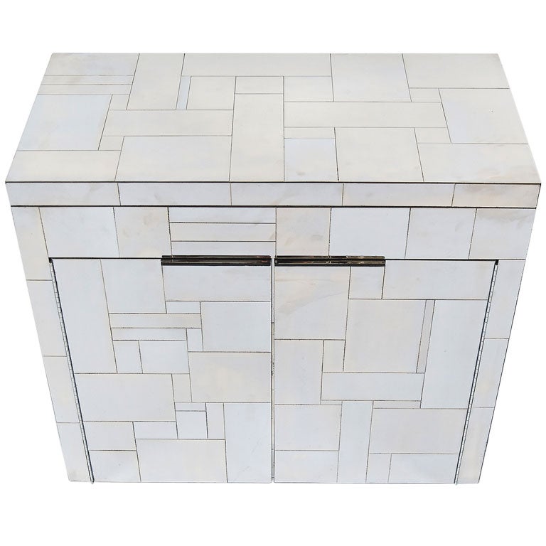 Signed Paul Evans Cityscape Bar Cabinet