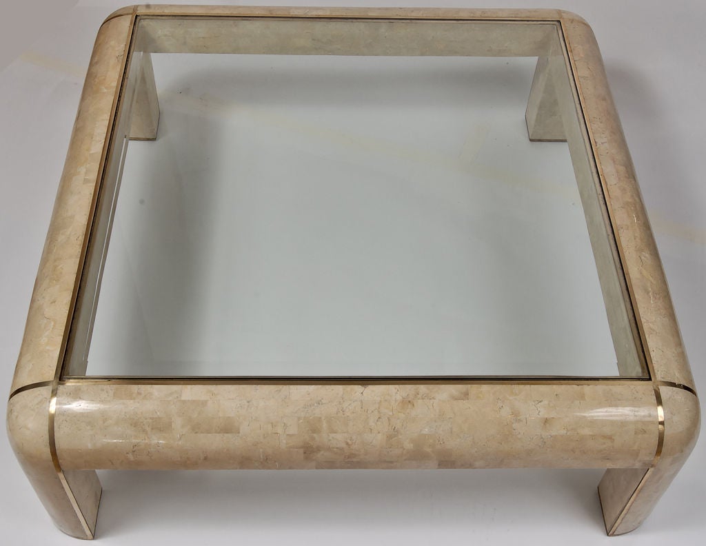 Excellent example of Springer style, with beveled glass insert top.
