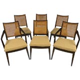 Set Of Six Edward Wormley Mahogany Dining Chairs By Dunbar