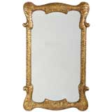 Moroccan Form Mirror With Gilt Textured Finish