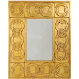 Elegant & Rare Jay Spectre Gilt Wall Mirror