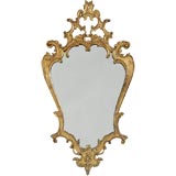 Italian Rococo Gilt Carved Wood Wall Mirror Italian Rococo Gilt Carved Wood Wall Mirror