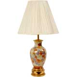 Colorful Marbro Hand Painted Porcelain Table Lamp