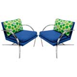 Vintage Pair Of Arco Club Chairs By Paul Tuttle