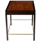 Edward Wormley Dunbar Mahogany, Walnut 
Brass End Table