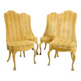 Set Of Four Painted Regence Style Side Chairs