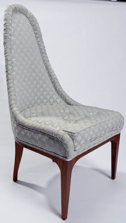 Set Of Four High-Back Lipstick Dining Chairs