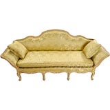 Stunning Painted & Parcel Gilt Italian Sofa