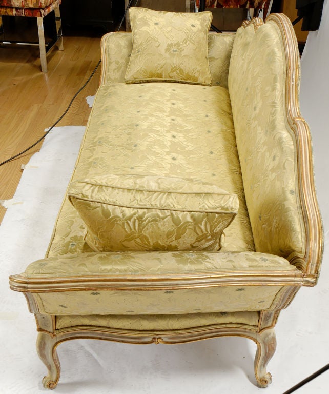 19th Century Stunning Painted & Parcel Gilt Italian Sofa
