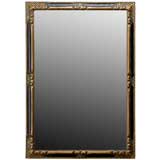 Vintage Ebonized 
Gilt Wall Mirror By Jack Prager
