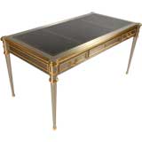 Striking Steel & Ormolu Desk In The Manner Of Jansen