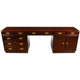 Used Campaign Style Executive Credenza By Kittinger