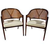 Pair Of Edward Wormley Y-Back Chairs For Dunbar