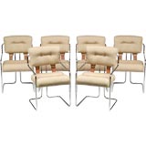 Set Of Six Pace Collection Mariani Dining Chairs