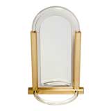 Art Deco Style Gold & Lucite Wall Mirror