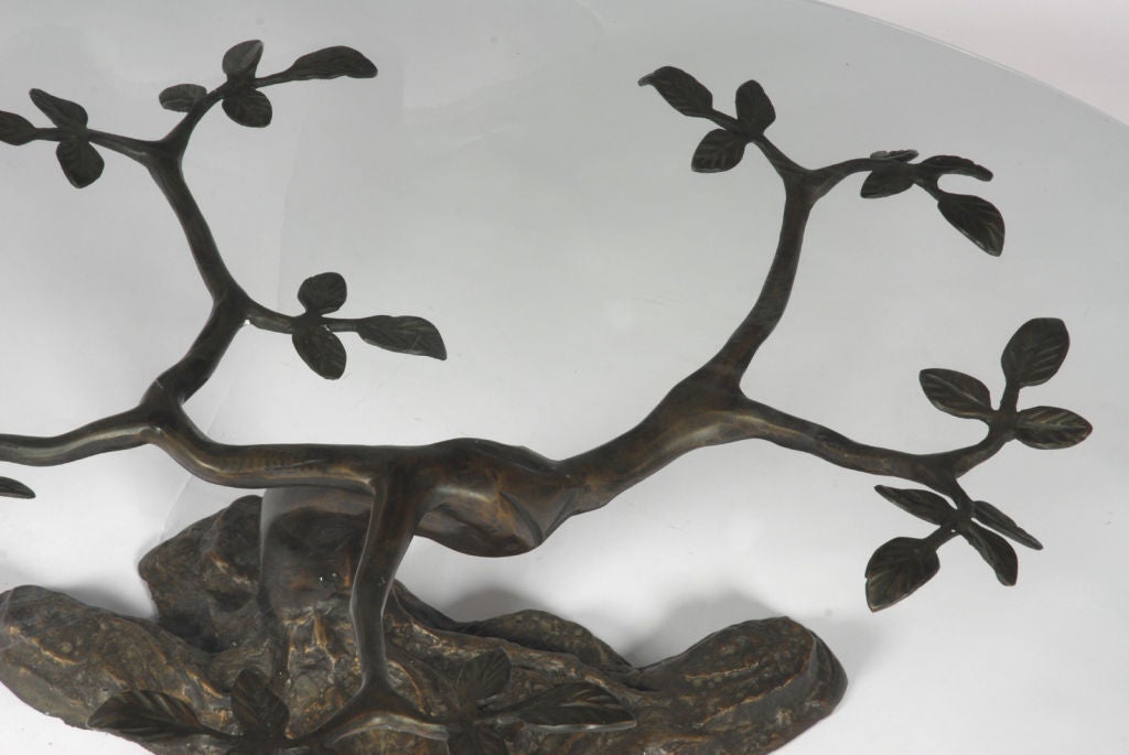 Bronze Tree Sculpture Coffee Table