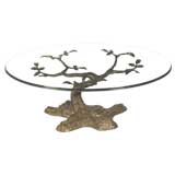 Bronze Tree Sculpture Coffee Table
