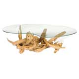 Sculptural Driftwood Coffee Table