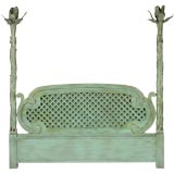 Stunning Tall Faux Bois & Treillage King Headboard