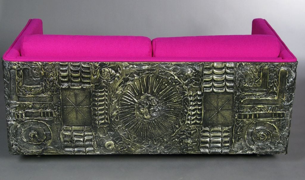 American Craft Associates Settee In The Style Of Paul Evans