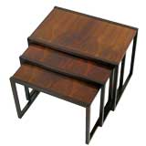 Trio Of Danish Rosewood Nesting Tables