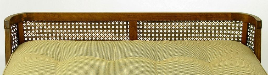 Custom 1940s German Walnut & Cane Day Bed 6