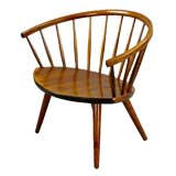 Elliptical Swedish Birch Armchair