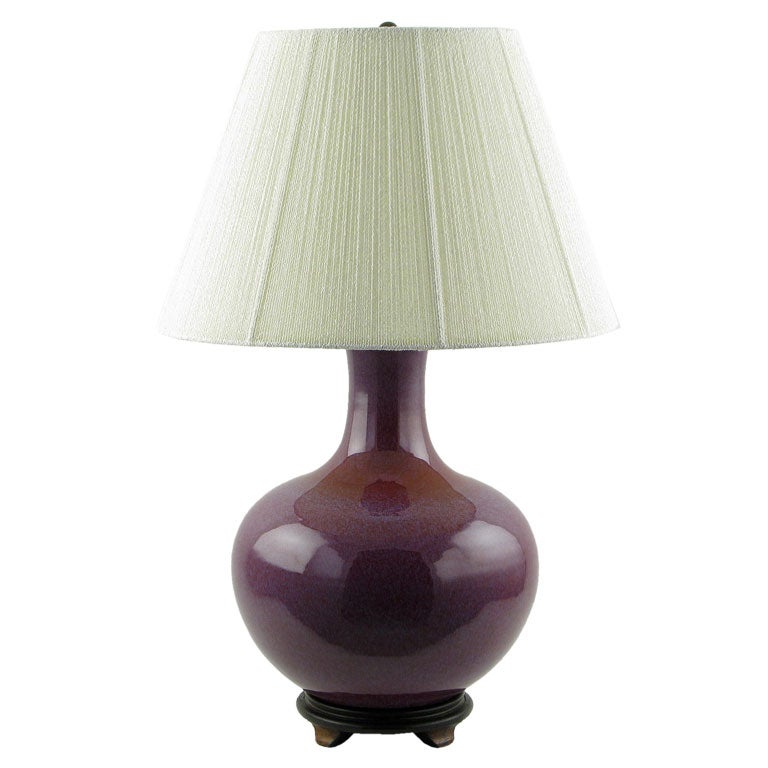 Plum Pottery Lang Levin Studios Table Lamp