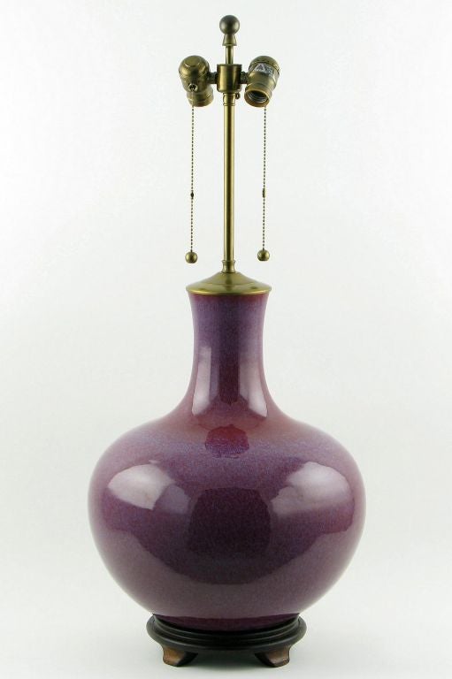 Plum Pottery Lang Levin Studios Table Lamp