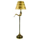 Chapman Brass & Ram's Horn Floor Lamp