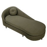 Elegant Art Deco Recamier Style Chaise Lounge
