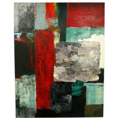 Very Large And Colorful Susan Roth Abstract Painting