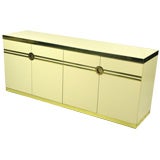 Signed Pierre Cardin Ivory & Gold Sideboard