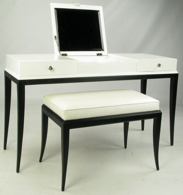 American Tommi Parzinger Vanity & Bench