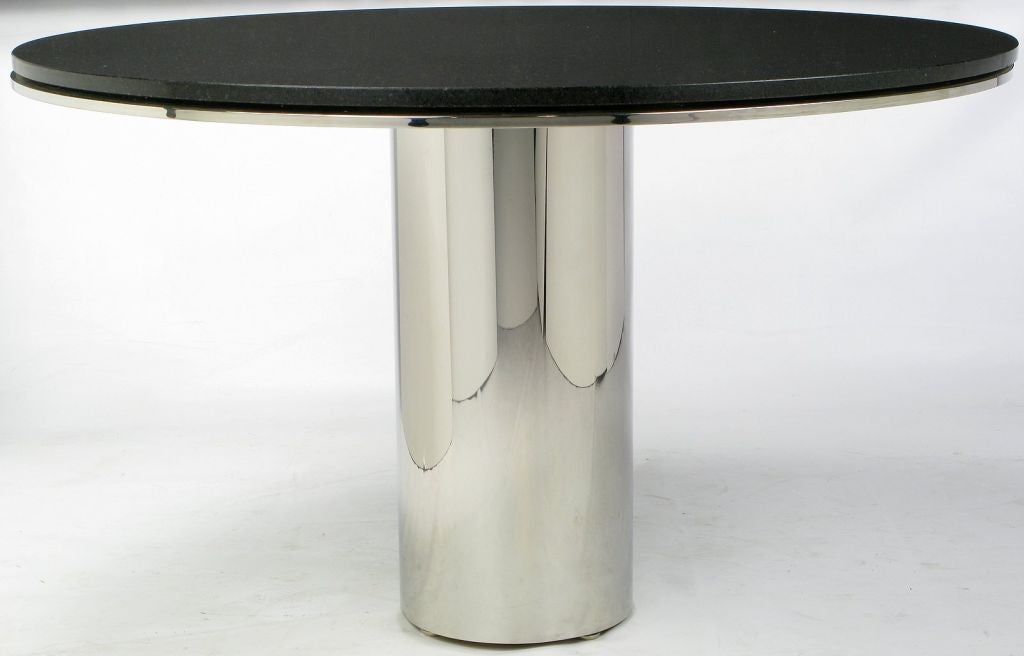 Stainless & Granite Anello Dining Table By Brueton