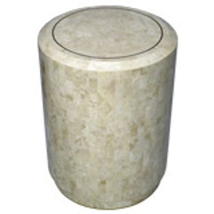 Tessellated Fossil Stone Pedestal By Maitland Smith 8