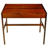 Vintage Danish Flip Top Writing Desk In Rosewood