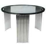 Retro Art Deco Tubular Chrome Coffee Table Attr. Vermillion Of LA