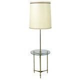 Modern Brass And Glass Floor Lamp By Laurel Lamp Company