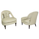 Pair Of 1940s Open Arm Lounge Chairs