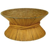 Sheaf Of Bamboo Coffee Table Attr McGuire