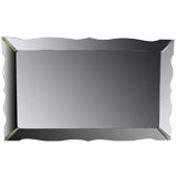 1950s Art Deco Scalloped Edge Mirror