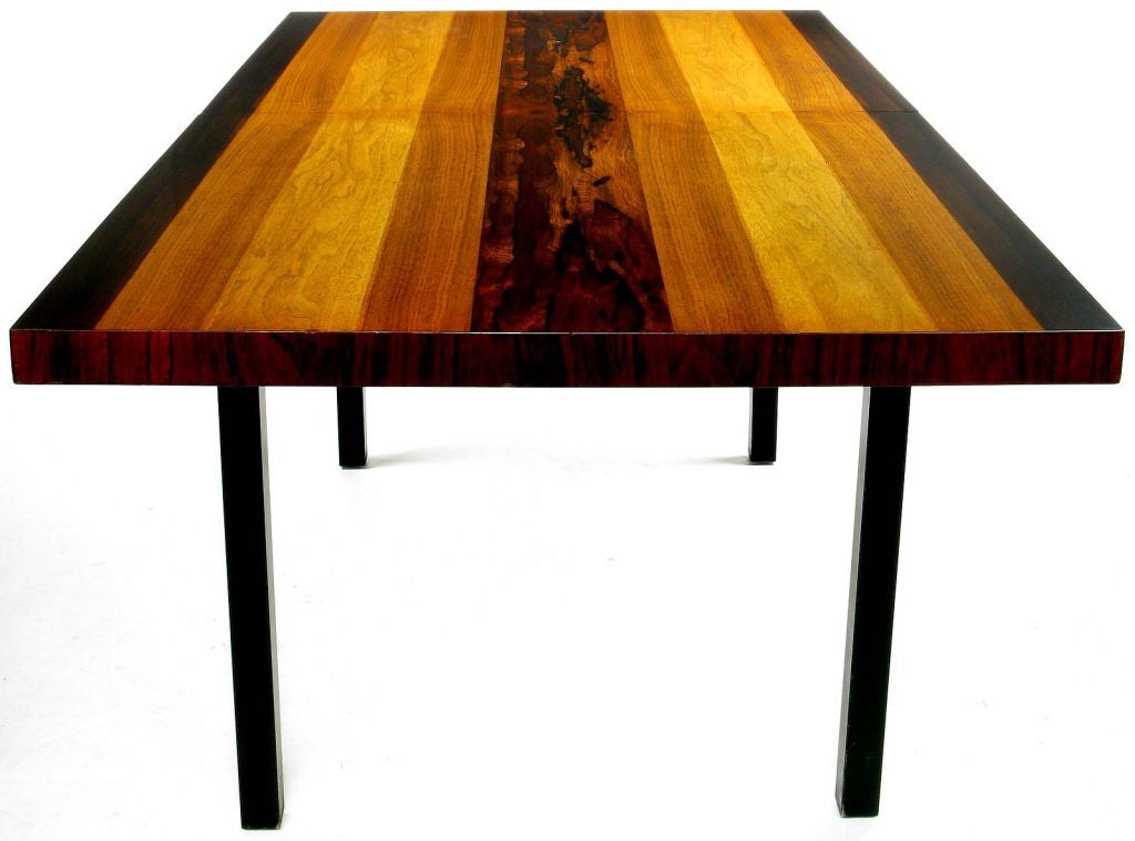 American Parquetry Dining Table By Milo Baughman