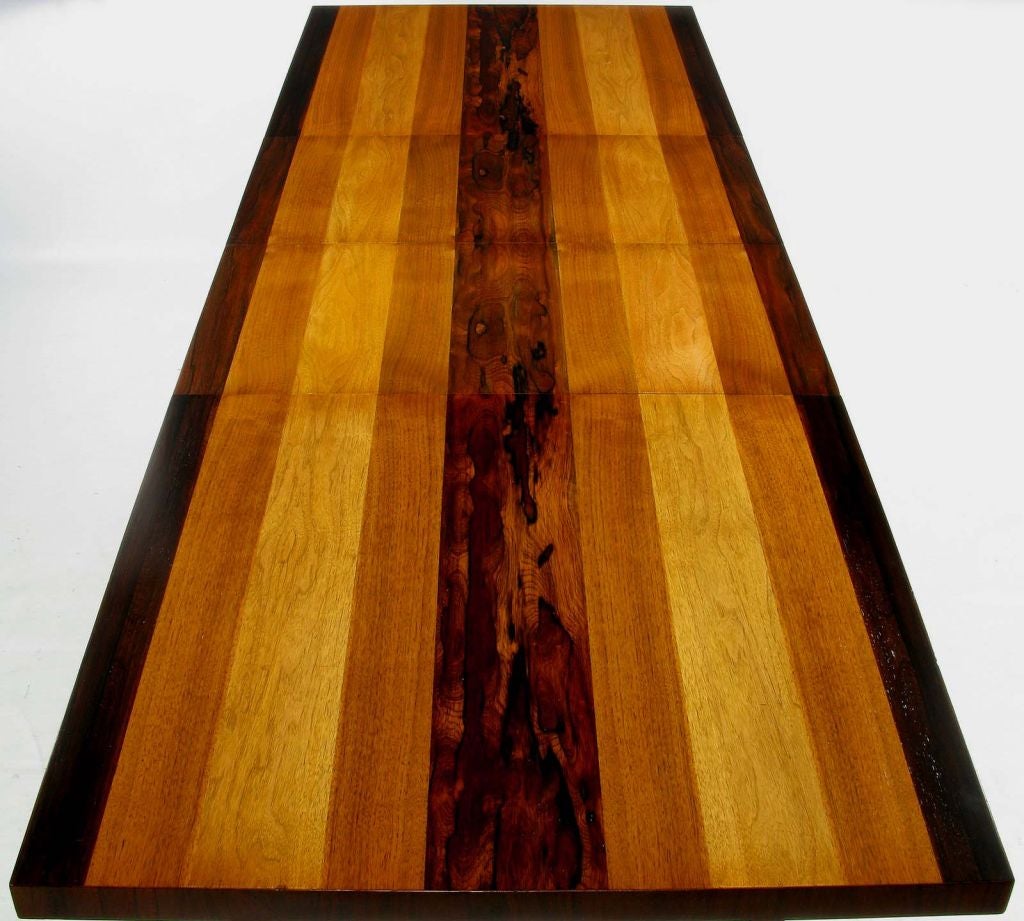 20th Century Parquetry Dining Table By Milo Baughman