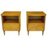 Rare Pair Of Walnut Night Stands By T.H. Robsjohn-Gibbings