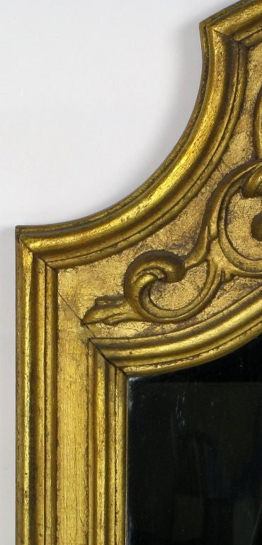 Wood Spanish Console And Mirror In Gilt Finish By Francisco Hurtado