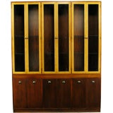 Edward Wormley Library Cabinet In English Oak And Rosewood