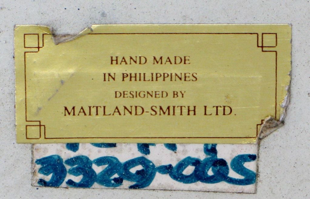 Maitland Smith Gilt & Ivory Leather Asian-Form Coffee Table 2