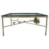 Vintage Iron Coffee Table In The Manner Of Diego Giacometti